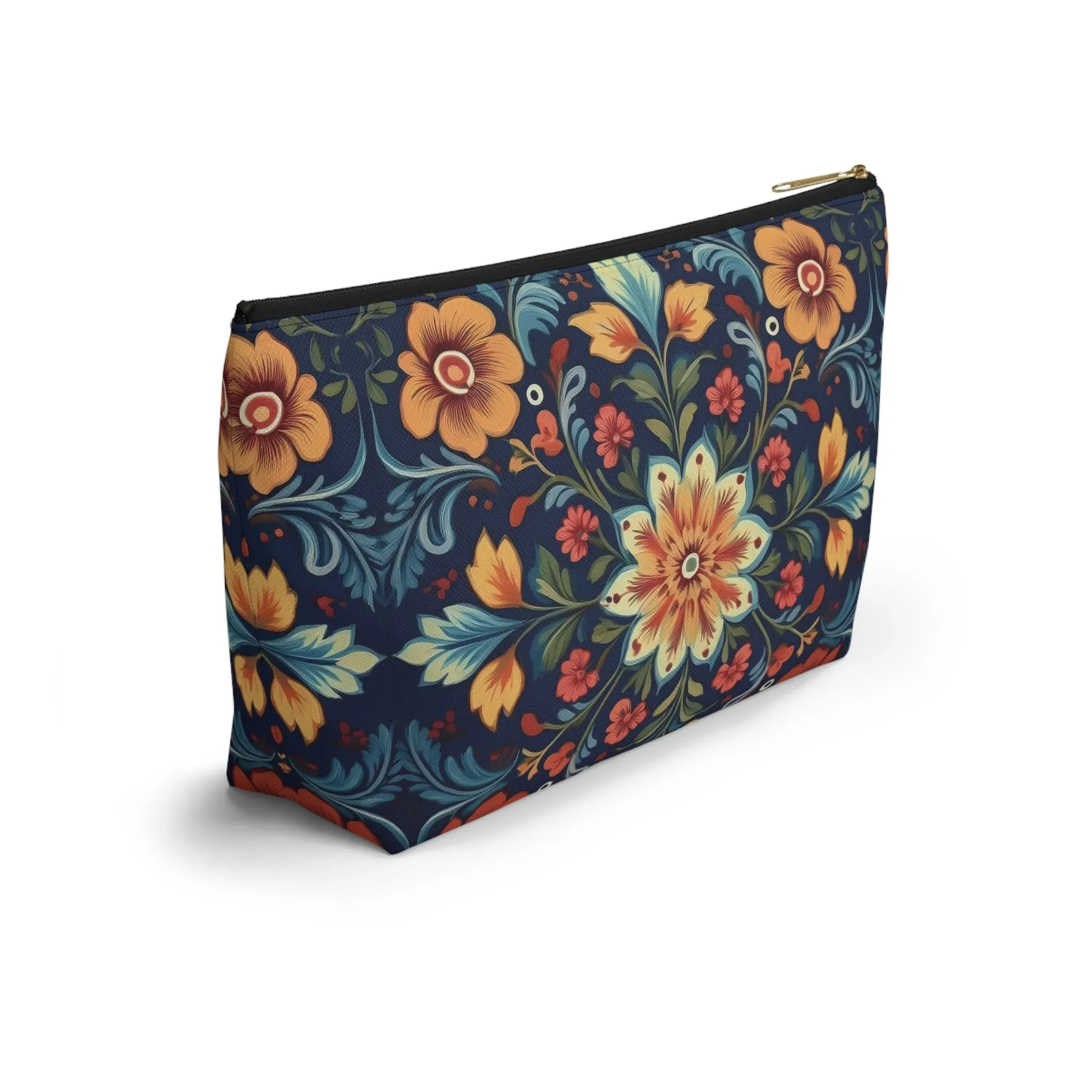 Norwegian Rosemaling Print Pouch