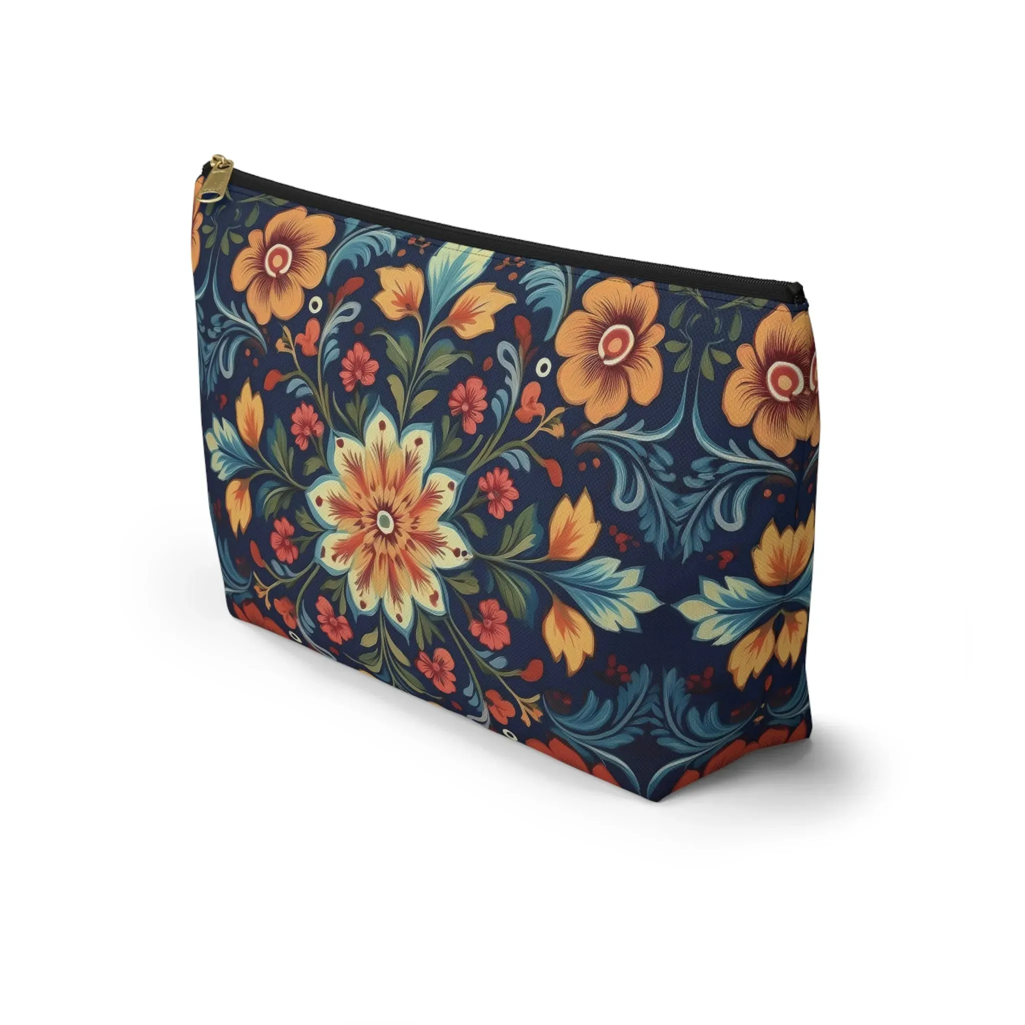 Norwegian Rosemaling Print Pouch