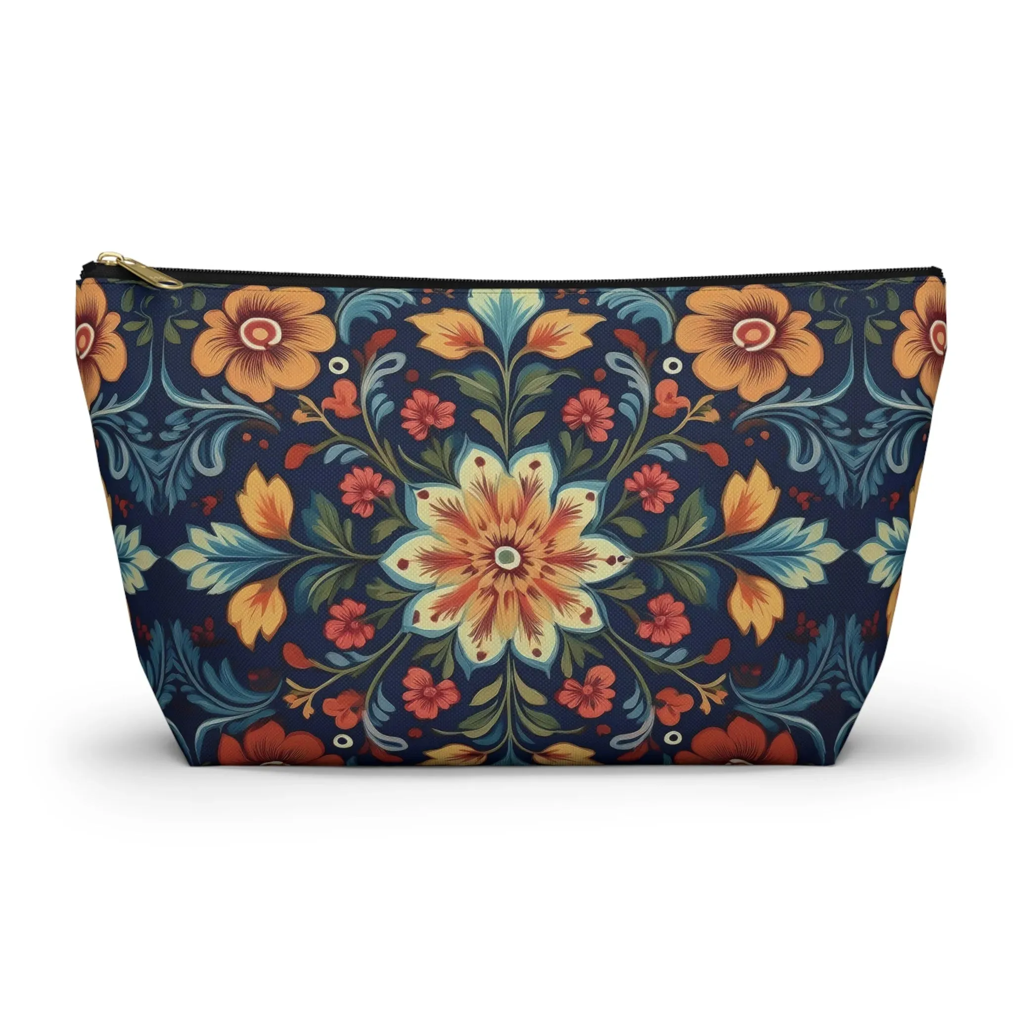 Norwegian Rosemaling Print Pouch