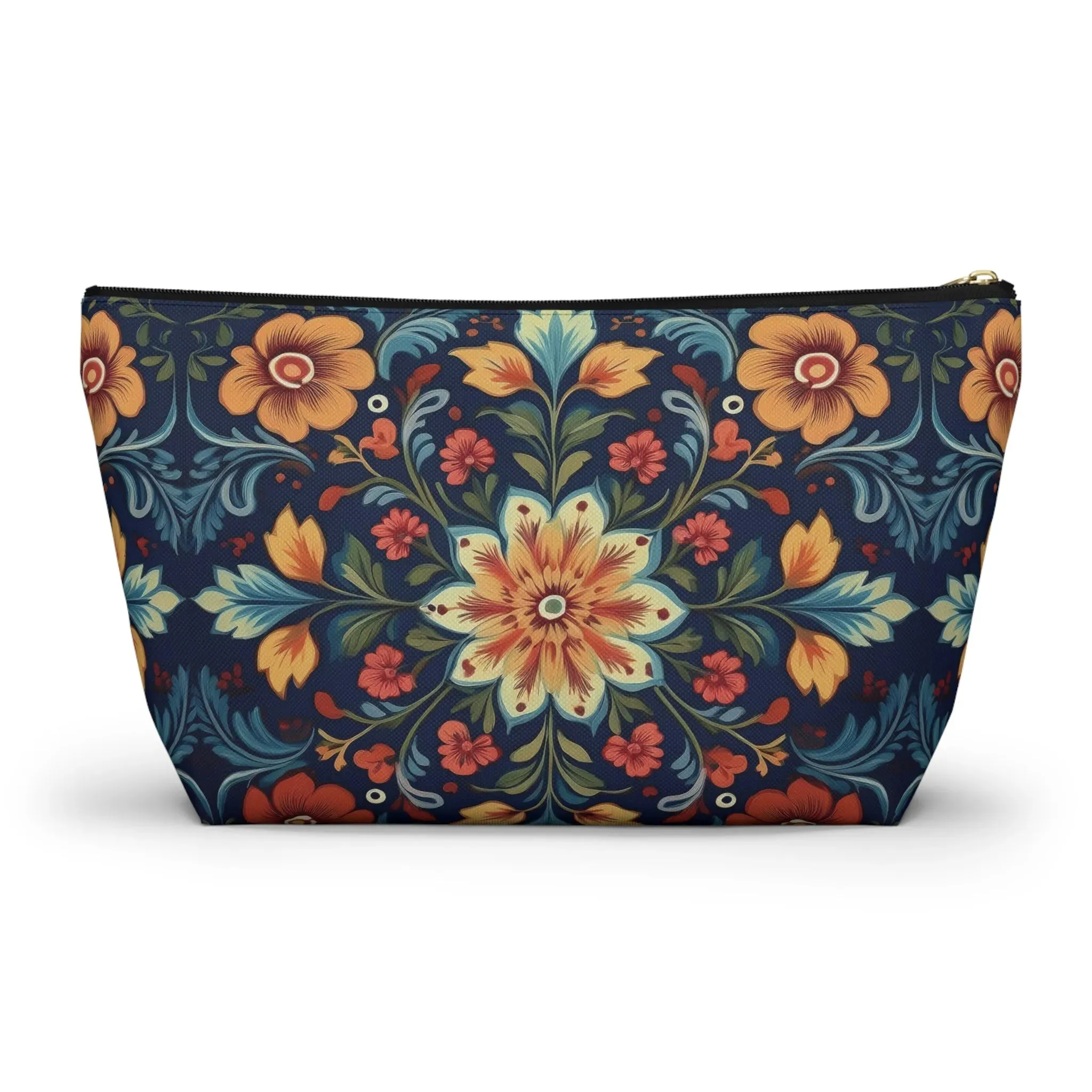 Norwegian Rosemaling Print Pouch