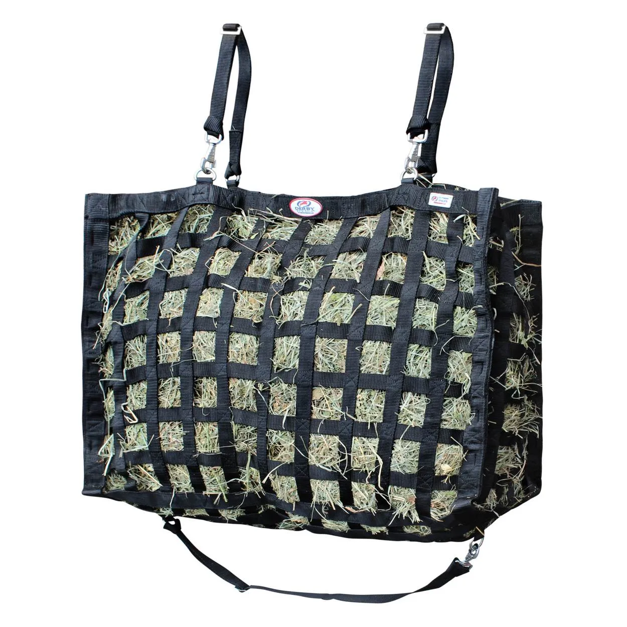 Paris Tack Large Supreme Slow Feeder Horse Hay Bag with Super Tough Bottom with 2” Square Openings and 1 Year Warranty