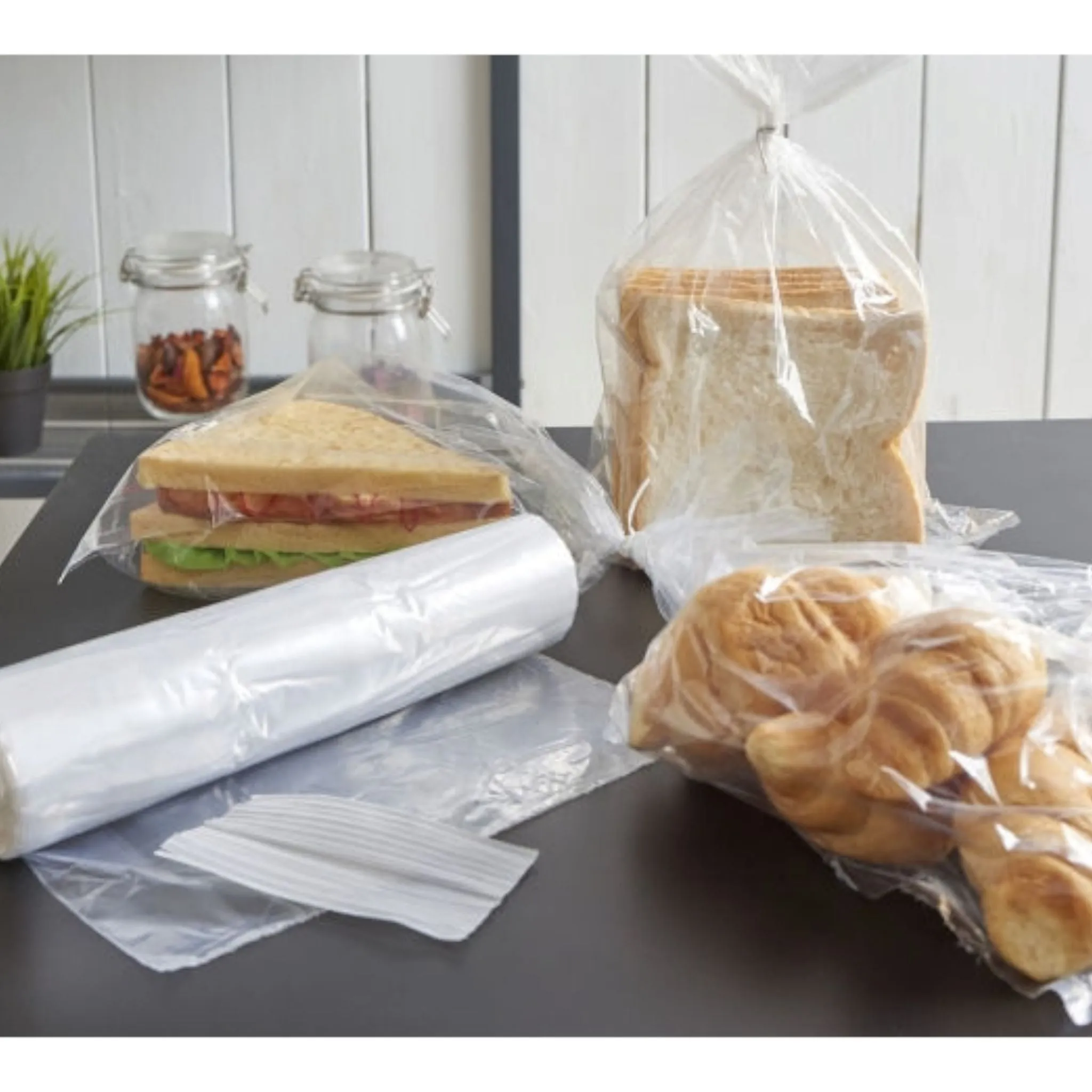 Plastic Bread Bags on Roll 30x45cmx7.5mic 500pack