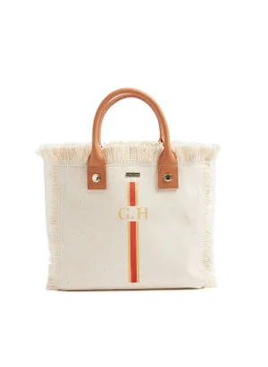 Porto Cervo Tote Beige Coral