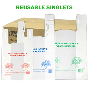 Reusable Printed Plastic Carry Bags 37UM (Pick-Up Only)