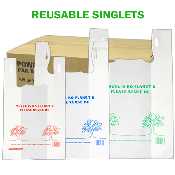 Reusable Printed Plastic Carry Bags 37UM (Pick-Up Only)