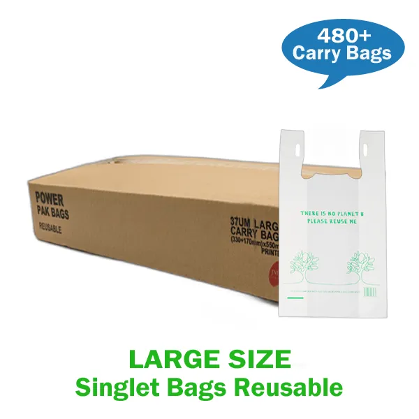 Reusable Printed Plastic Carry Bags 37UM (Pick-Up Only)