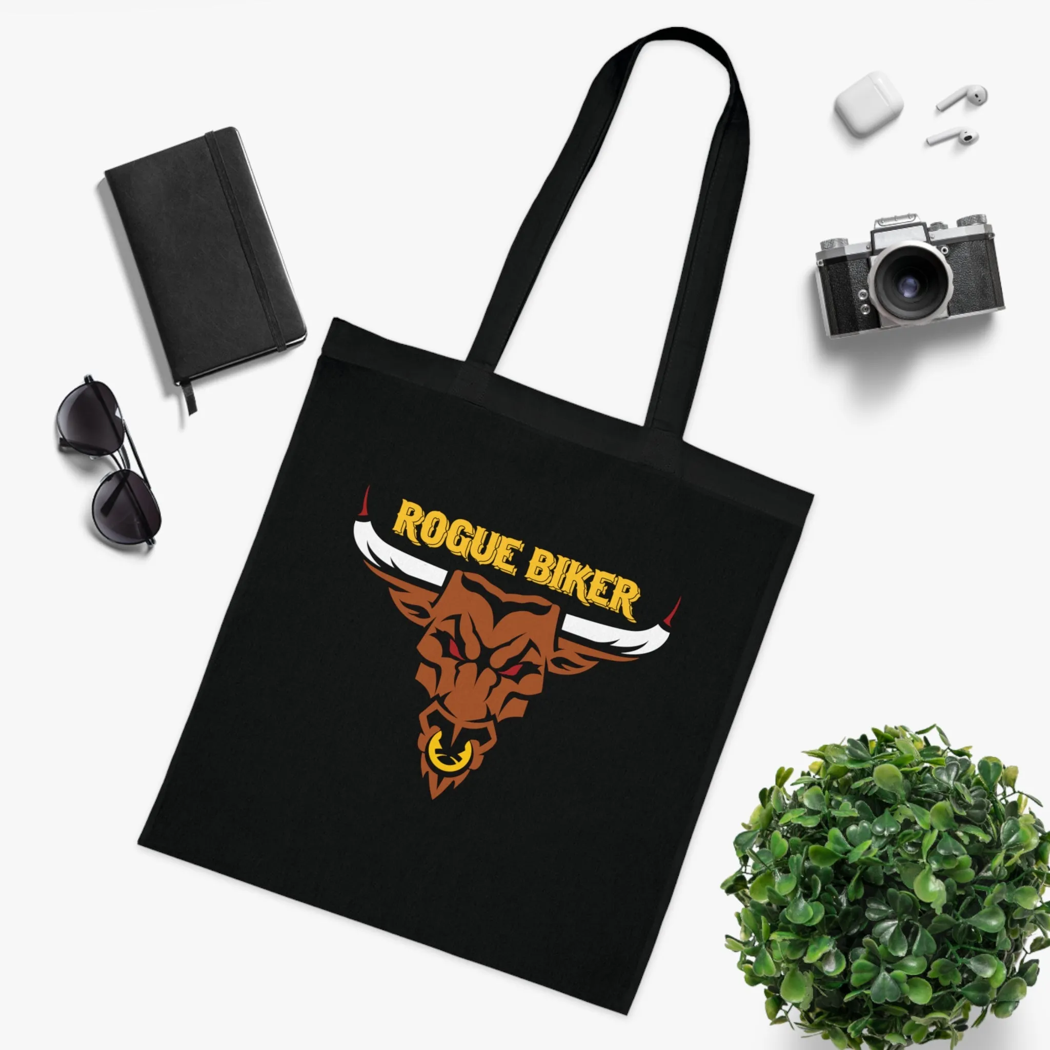 Rogue Biker Bull | Cotton Tote