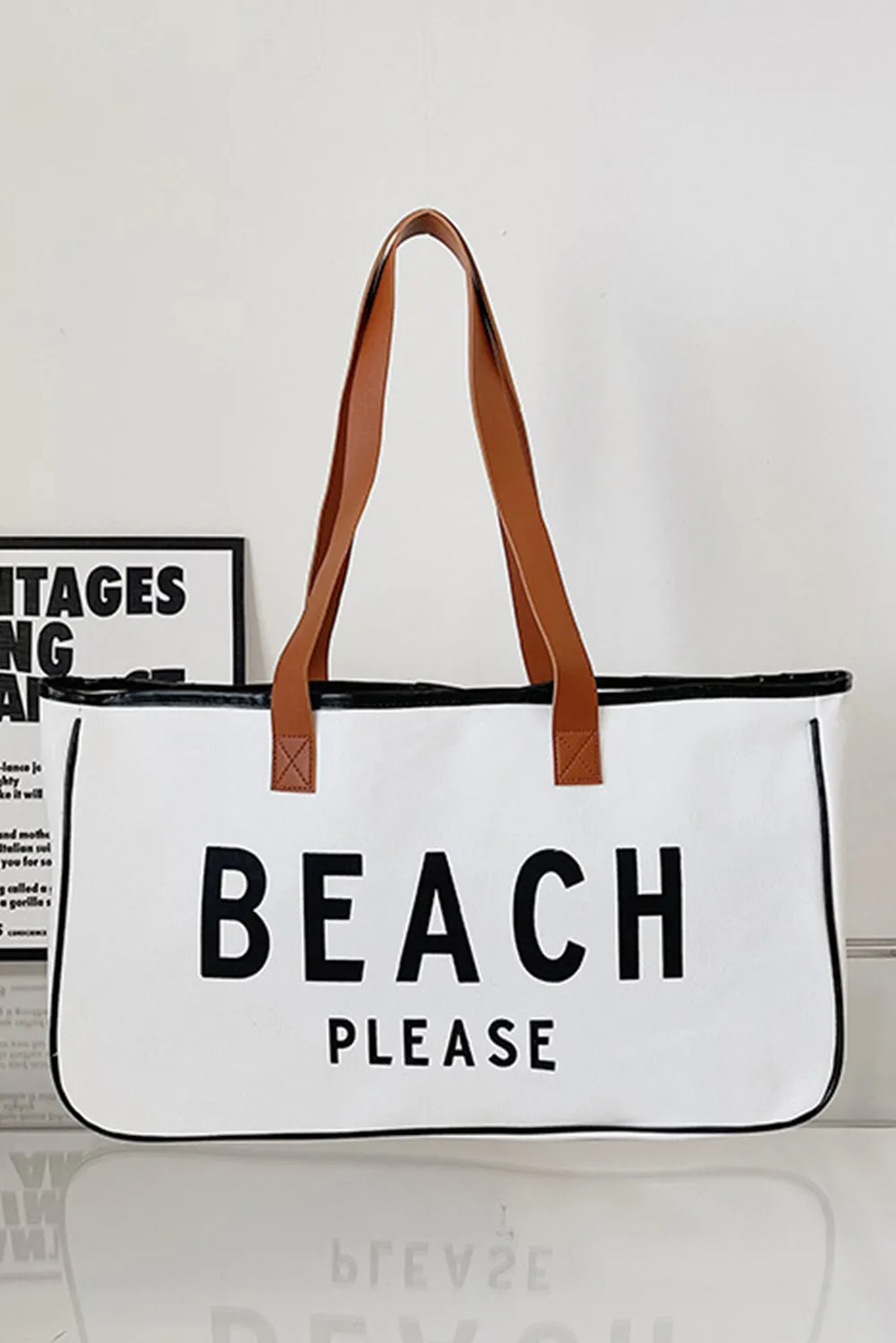 Ryan Beach Please Canvas Tote