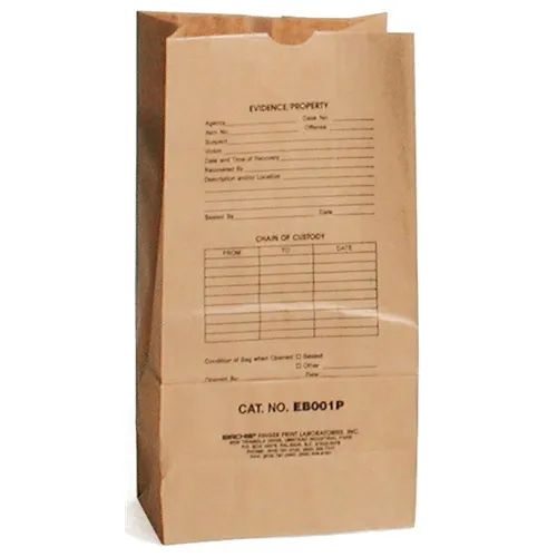 Sirchie Preprinted Kraft Evidence Bags (Set of 100)