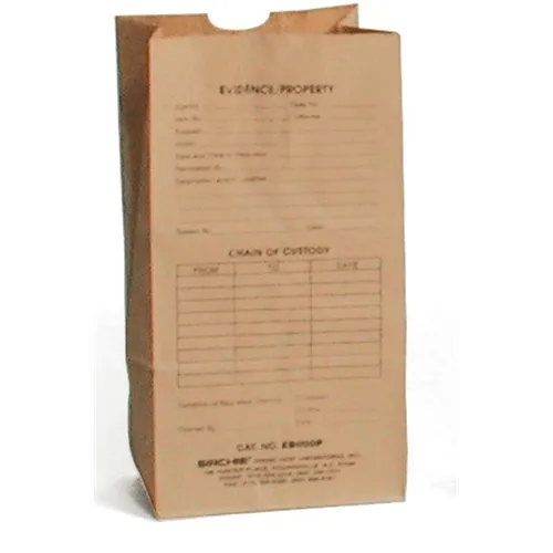 Sirchie Preprinted Kraft Evidence Bags (Set of 100)