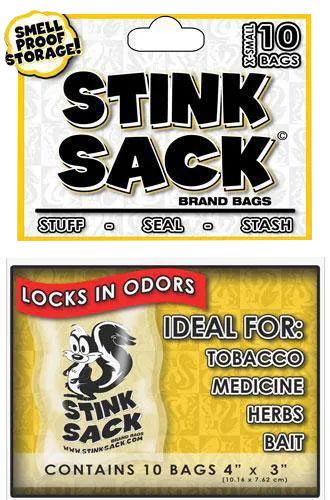 Stink Sack Smell Proof Storage Bags - 10 Pack