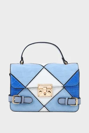 Trapeze Hand Bags B15119-Blue