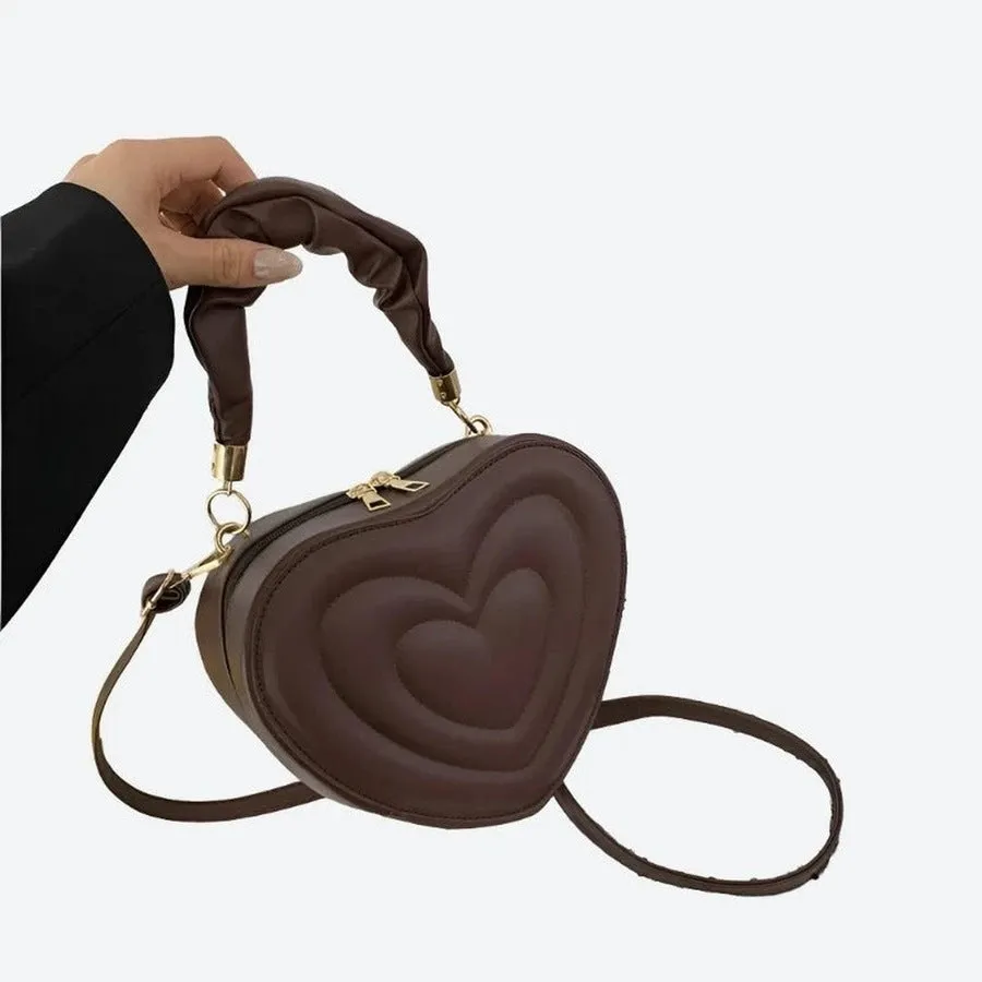 Trendy Heart-Shaped Fashion Crossbody Bags