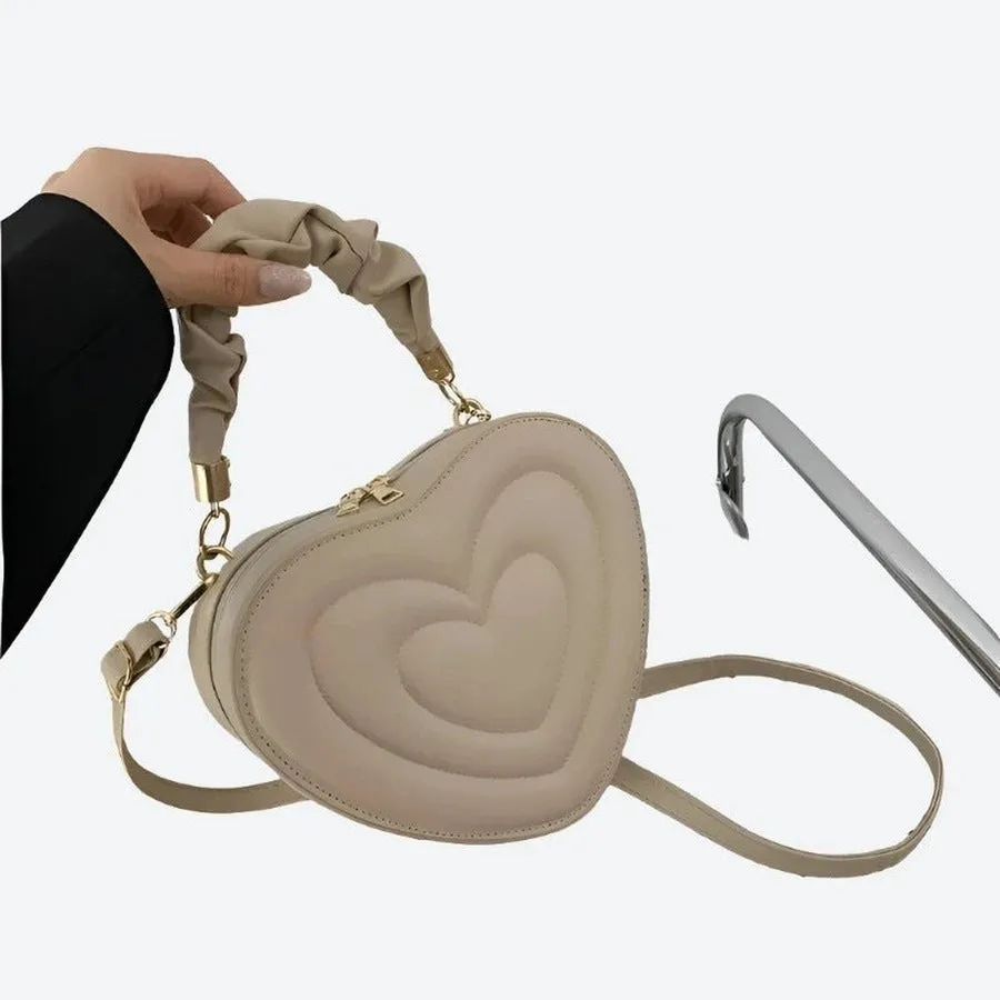 Trendy Heart-Shaped Fashion Crossbody Bags