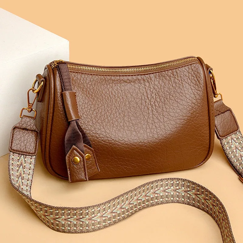 Trendy Spring and Summer Soft Leather Casual Women's Bag