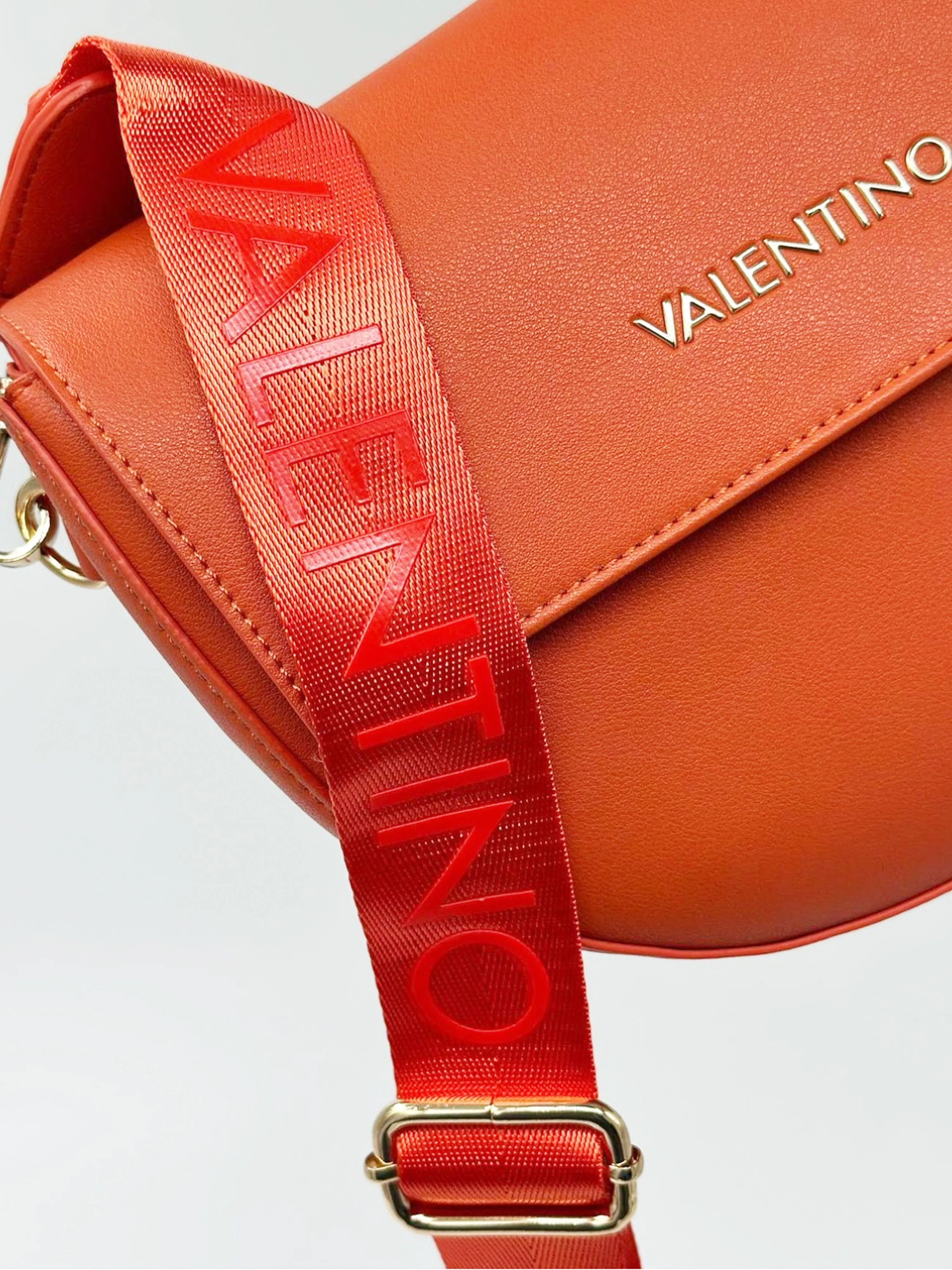 Valentino Girls Bigs Flap Bag in Orange (W: 24.5cm)