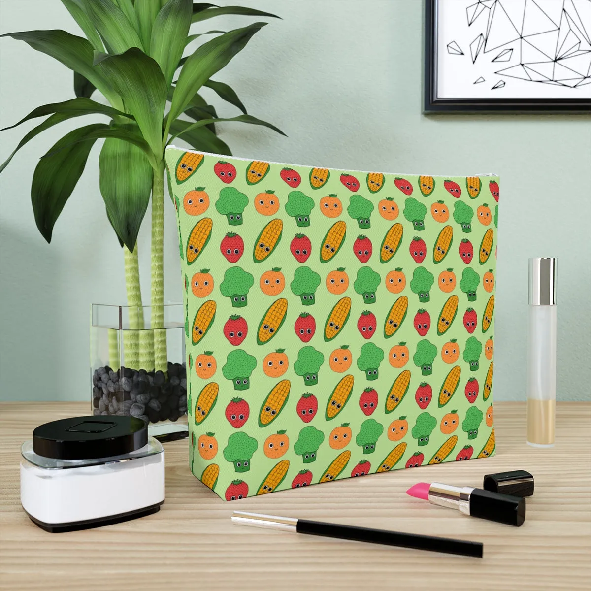 Veggie Garden Cosmetic Bag