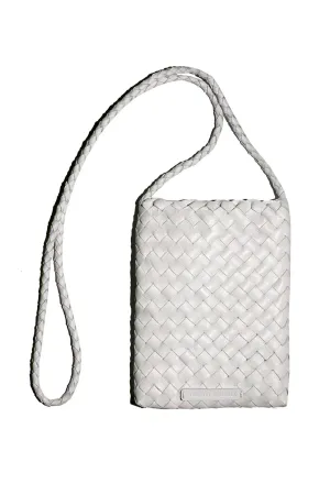 White Grace Woven Crossbody