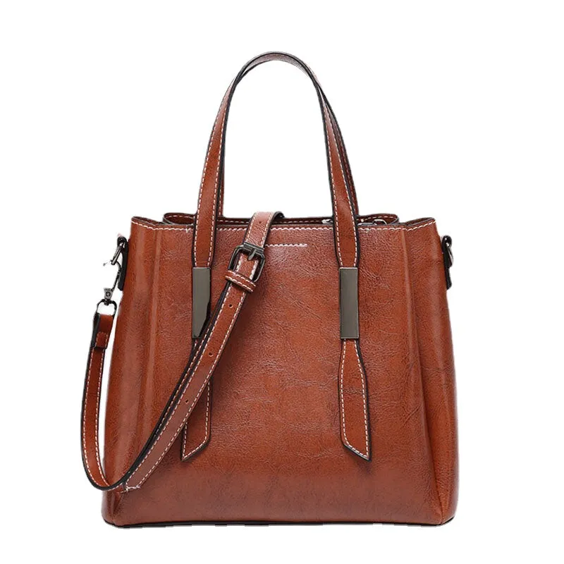 Women Casual Faxu Leather Handbag Shoulder Bag