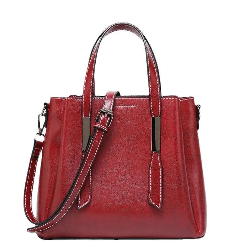 Women Casual Faxu Leather Handbag Shoulder Bag