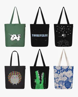 Zipper Tote Bags (Pack of 6)